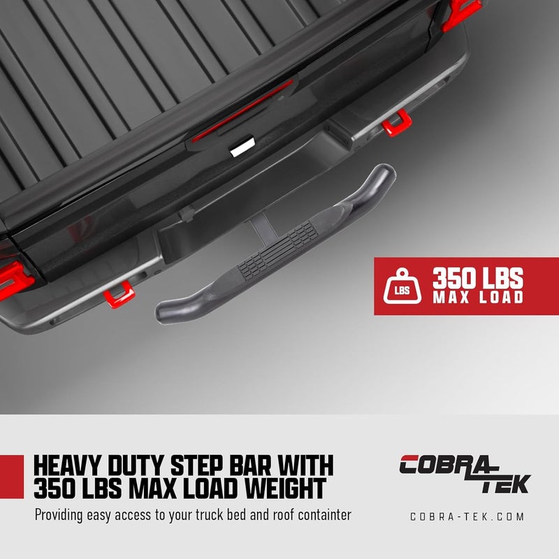 Cobra-Tek Black Premium 36" Hitch Step Fit 2" Class III & Class IV Htich Receiver with Hitch Pin & Hitch Stabilizer - Image 3